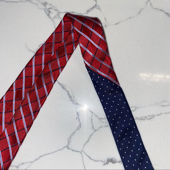 Tommy Hilfiger Tie Red/Blue - Picture 5 of 6